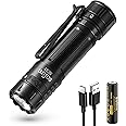 Sofirn SC32 Rechargeable Torch Led Torch 2000 Lumens Super Bright EDC Torch with Tail E-Switch IP68 Waterproof Pocket Handheld Flashlight with Type C Charging Port for Camping, Emergency, Gift