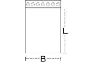 KLEBESHOP24 Lot de 100 sachets en polyéthylène avec fermeture à pression - Différentes tailles - 310 x 220 x 0,05 mm