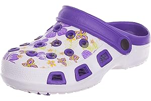 Brandsseller Sabots de jardin pour femme - Chaussures de jardin - Pantoufles légères - Motif floral