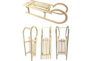 BAMBINIWELT BY RAFAEL K. BAMBINIWELT Slittino in legno di faggio, con corda di traino, 100 cm