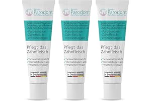 BEO VITA Parodont Zahnfleischpflege Gel 3 x 10ml – Antibakteriell & entzündungshemmend – Vegan, mit Schwarzkümmel, reduziert Zahnfleischbluten – Für Schwangere & Kinder geeignet – Dermatologisch getestet