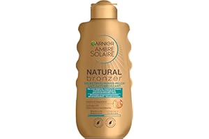 ‎GARNIER Garnier Selbstbräunungsmilch, Bronzer Lotion für eine natürliche und fleckenfreie Bräune, Ambre Solaire Natural Bronzer Milch, 1 x 200 ml