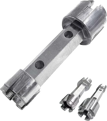 Clé De Retrait Vidange Baignoire Rapid Repair Armour Line RP77323 – Outil Robuste Zinc Double Face, Anti-Rayures Pour Déboucher Facilement