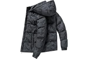L SERVER Manteau Garçon avec Capuche Coupe-vent et Imperméable Veste Enfant Chaud Parka Epais Hiver Blouson à Mode