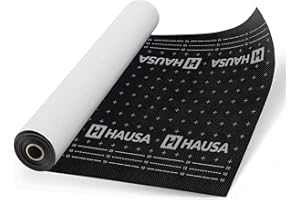HAUSA membrane de sous-toiture Premium HU150 150g/m² 150m² 2x(1,5mx50m) classe UDB-A/USB-A selon ZVDH, résistante à la pluie et ouverte à la diffusion, résistante aux UV, sans bande adhésive
