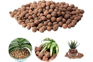 CERIOLL Grobkörniges Tongranulat, Blähton Tongranulat, Granulat Für Pflanze, Blähton 1l Pflanzsubstrat Für Hydrokultur,Ton Granulat Körnung 5-8mm