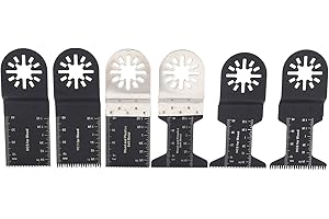 AUSLA Utensile Multifunzione Lama Kit di Accessori Oscillanti 25 Pezzi Lame per Seghe Oscillanti Compatibile con, Fein, ecc.