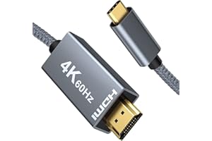 XuanPad USB C to HDMI Cable 4K, Type C to HDMI Adapter [High Speed], Thunderbolt 3 to HDMI Adapter Compatible for MacBook Air/Pro 2020/2021, iPad Pro, Galaxy S20 S10 S8, Surface Book 2 and More(2M)