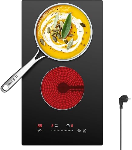 Plaque à Induction Portable 2200W – Silencieuse, 8 Modes Tactiles, Capteur Auto, Ultra-Fine Et Polyvalente