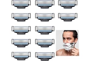 FADWONS 24 Pezzi Lamette da Barba Mach 3 Turbo, Ricariche per Lame per Rasoio da Uomo, Adatte per Rasoio Mach3 Perfette per Contorni del Viso Ideali per skinguard sensitive Ottimo Regalo (01)