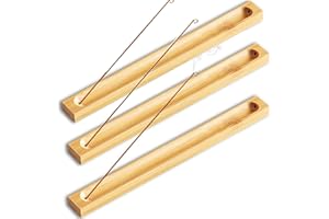 gotyou 3 Pezzi Porta Incenso per Bastoncini, Bastoncini di bambù di Incenso in Legno Bruciatore di Incenso Ash Catcher, per Raccoglitore Cenere, Decorazione della Casa da Giardino, 23 * 3.5 * 0.5 cm