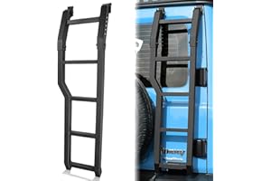 ‎ARCHAIC Archaic Heckklappenleiter für Suzuki Jimny Sierra JB64 JB74 2018-2024, Heckleiter-Cross-Country-Leiter für Jimny gl, integrierte Hecktrittleiter, schwarz