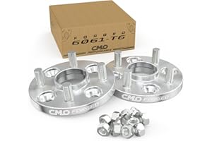 Customadeonly 4x114.3 to 4x100 Wheel Adapters (2pcs 15mm Thick) Hubcentric 64.1 (Hub) to 54.1 (Wheel) Center Bore, M12x1.5 Studs -Enable 4x114.3 (4x4.5) Hub to Use 4x100 Wheel -4x4.5 to 4x100