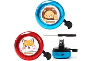 Bofanze 2pcs Timbre Bicicletas Infantil, Sonido Fuerte Y NíTido Bocina Bicicleta Infantil,Simpáticos Timbre Bici Chico Chica, Timbre de Bicicleta para Niños para Bicicleta Scooter Triciclo