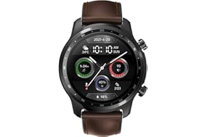 Ticwatch Smartwatch Pro 3 Ultra 4G WH11013 LTE z Vodafone OneNumber i Orange eSIM Qualcomm i Mobvoi Dual Wear OS system detekcji tlenu we krwi, czarny ekran