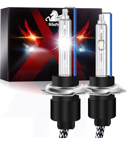 Kit De 2 Ampoules Xenon H7 12000K 55W - Lumière Violette, 3500 Lm - Pour Phares Auto/moto, Neuf