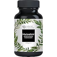 Mariendistel Artischocke Löwenzahn Komplex - 120 Kapseln - Hochdosiert mit 80% Silymarin - Ohne Magnesiumstearat, vegan