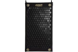 ‎SHAKTIMAT ShaktiMat [Das Original seit 2007] Akupressurmatte zur Entspannung für Rücken, Nacken, Füße, Ethische Handarbeit, GOTS-zertifizierte Bio-Baumwolle, Schwarz