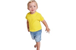 24 JOYAS Camiseta de Colores con Manga Corta para Bebés - Prenda de algodón 100%, cómoda, Suave, cálida y Tacto Agradable