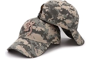 QOHNK Browning en Plein Air Chapeau Chapeau Casquette De Baseball Hommes Casquette De Pêche Jungle Chasse Camouflage Chapeau Airsoft Tactique Randonnée Chapeaux