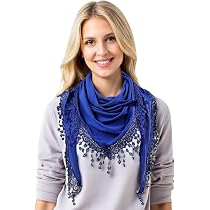 Sciarpa Invernale Donna Stylebreaker - Maglia Fine Motivo Zig-Zag Multicolore