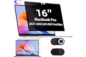 IPROKKO Magnetic Privacy Filter for MacBook Pro 16 Inch 2021-2024 (M1, M2, M3, M4), Removable Blue Light Mac Laptop Privacy Screen Privacy Screen Privacy Screen Protector Privacy Filter Privacy Film