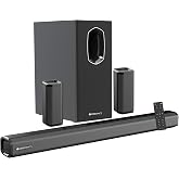 Zebronics 400 Watts Soundbar, 5.1 CH, Dual Rear Satellites, Triple Driver Soundbar, 6.5" Subwoofer,Bluetooth,TV (ARC),Optical