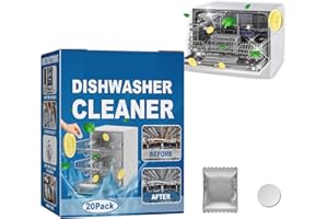 ALELYER Tabletas de Limpieza de Lavavajillas,Pastillas Aara el Cuidado del Lavavajillas,Eliminar Depósitos de Suciedad,Lavavajillas Pastillas Para una Limpieza Profunda y Protección