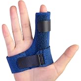 Sumifun Adjustable Finger Support for Hand, Finger Splint with 2 Gel Sleeves, Breathable and Lightweight Finger Protector for