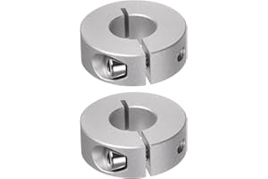 QUARKZMAN 2pcs Bague de Réglage Bague Arrêt d'axe Butée Arbre Collier Diviser 15mm Alésage Aluminium Alliage, 35mm OD, 12mm Largeur pour Roue Brouette Pont Boîte Vitesses Anodisation