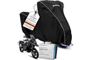 ‎MYCOVER MYCOVER handgefertigte Premium Motorrad Abdeckplane – 30 Größen für über 2500 Modelle – 100% passgenau, wasserdicht, Winterfest & extrem reißfest – Indoor & Outdoor - Größe XL+ (L245xB110xH145)