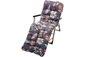 UENNM Coussin de chaise de jardin, coussin de chaise, coussin de chaise de jardin, chaise longue, coussin de chaise de jardin épais pour voyage, vacances, intérieur, extérieur, soleil, chaise longue (12)