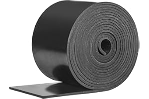OUKMAO Rubber Strip Neoprene Rubber Sheet 80mm(W) x3mm(T) x3m(L) Neoprene Rubber Strips Solid Rubber Rolls for DIY Gaskets, Crafts, Pads, Flooring Protection, Supports, Leveling, Anti-Vibration, Anti-Slip