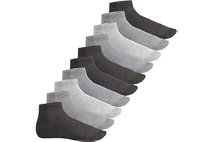 Footstar Herren & Damen Kurzschaft Socken (10 Paar) Quarter Socken aus Baumwolle - Sneak it!