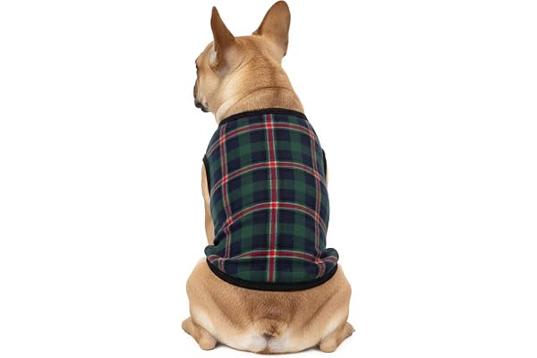 Petlicious & More (Size - 24 Inch, Design - Green & Blue Check) Dog Velvett Winter Clothes Sweater Winter Outfits Sweatshirt for Medium Size Dogs