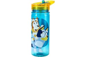 ZAWADI GLOBAL Bluey Bouteille d'eau 580 ml pour enfants en Tritan durable, réutilisable, sans BPA
