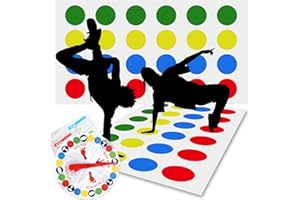 SHIQUAN Twister Spiel für Kinder,Twister Für Kinder Und Erwachsene,Twister-Spiel mit Spielmatte,Geeignet Für Innen Kinder im Freien Fähigkeiten Spiele Garten Spiele Erwachsene Partei