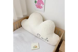 GENERIC Large Cloud Pillows, 32x19in Cloud Shaped Pillow, Decorative Throw Pillow Present, Cute Plush Room Decor, Soft Pillows for Living Bedroom Office, School Dormitory, Back to School (White)