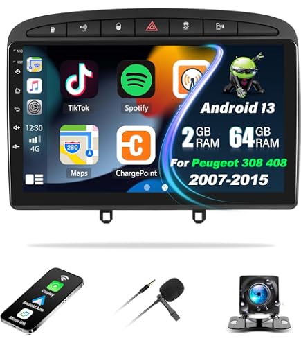 2G 64G Android Autoradio per Peugeot 308 408 2007-2015 9