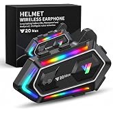 Y20 Max Motosiklet Kask Intercom Seti, IPX6 Su Ge&ccedil;irmez Kask İ&ccedil;i Bluetooth Kulaklık, Akıllı G&uuml;r&uuml;lt&uuml; Azaltıcı &Ccedil;ift &Ccedil;ekirdek İş