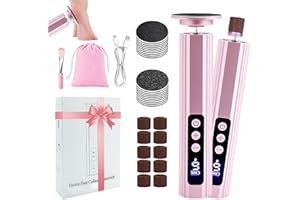 Vautvis Pedicure Elettrico Professionale Pied, 1 Pezzo Raspa Piedi Professionale Elettrico Con 9 Velocità, Lima Per Piedi E Talloni, Rimuovi Calli Piedi Fresa Lima Talloni Cura Pulizia Calli