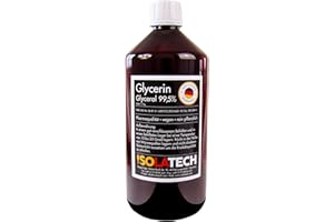 ‎ISOLATECH ISOLATECH Glycerin 99,5% 1000ml Pharmaqualität made in Germany, gemessen 99,98% rein Pflanzlich, Glyzerin Glycerol flüssig transparent 1000ml-Flasche (Inhalt 1,2kg)