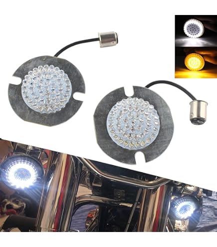 Harley Blinker Linsen Set 4 Stück Rauchgrau - Für XL883 48, Dyna, Softail