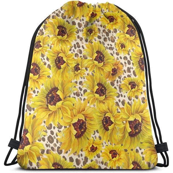 Binienty Kordelzug-Rucksack – Leichter Turnbeutel, 41x34 Cm, Wasserabweisend, Mit Wolfspaar-Print