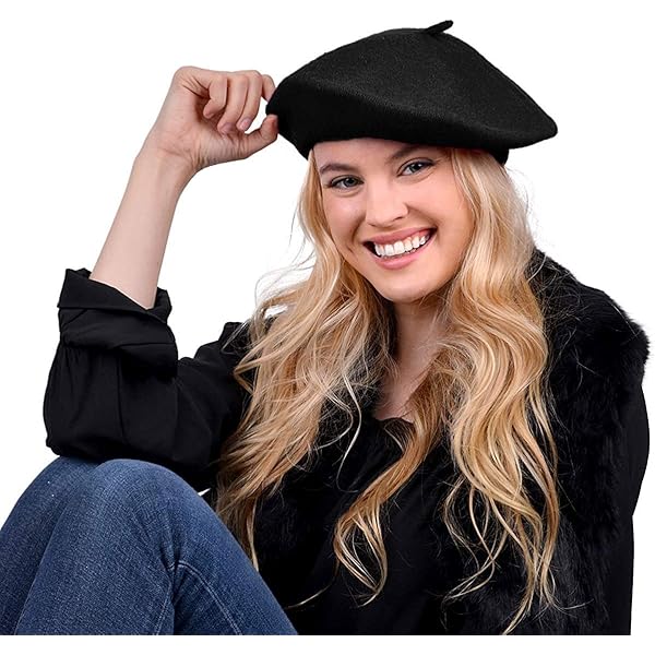 Tqloqz Unisex Wool Blend French Artist Beret Cap (Red, Free Size