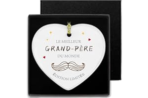 LERDRTUIN Cadeau Fête Des Grand Pere Cadeau Papy-Céramique Plaque Murale Décorative Boîte Cadeau Fete Des Grand Pere Cadeau Papy Cadeau Anniversaire Homme Idee Cadeau Homme Anniversaire Cadeau 50 Ans Homme