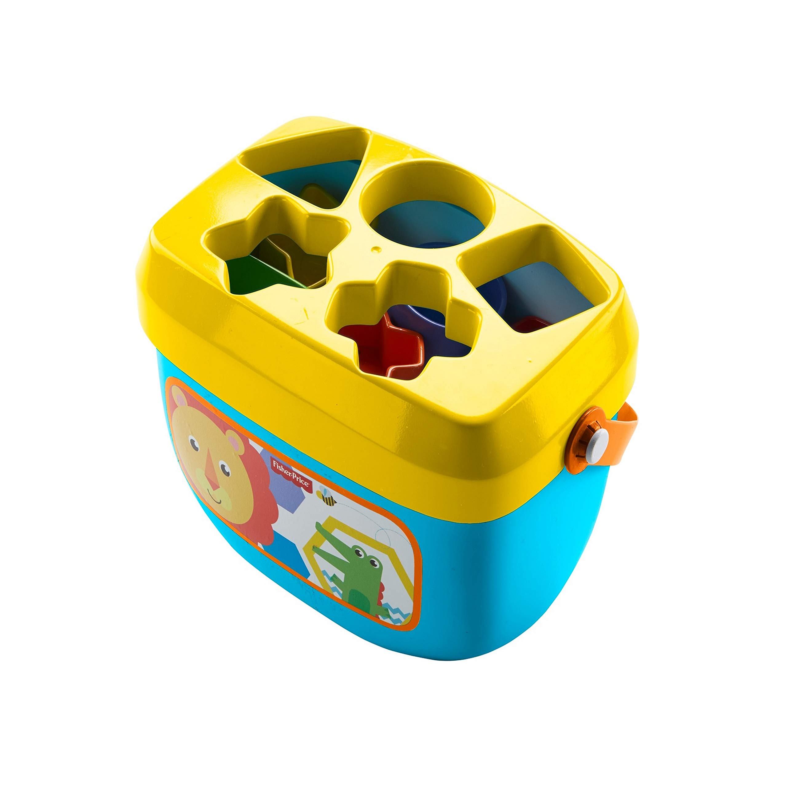 Fisher Price Mon Trieur De Formes Jouet Bebe Boite Avec 10 Blocs Pour Apprendre A Trier Et A Empiler Couleurs Vives