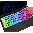 Colorful Keyboard Cover for Dell 11.6 Chromebook 3100 / Dell Chromebook 11 3120 3180 3181 3189 5190 P22T 11.6" / Dell Chromebook 13 3380 13.3" Protective Skin, Dell Chromebook Accessories, Rainbow
