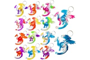 VICTGAME 30 pcs Rainbow Classroom Studenti Premio regalo e bomboniere per feste di compleanno, Mini Pop drago Fidget Portachiavi Bolla presente per bambini Ragazzi Ragazze