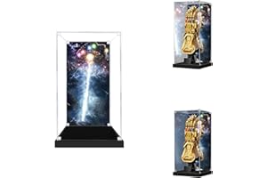 SWDZ Transparente Acrylvitrine für Lego Infinity Handschuh 76191, Staubdichte Display-Aufbewahrungsbox für Lego 76191 (für Lego-Set Nicht im Lieferumfang enthalten) (19x16x36cm)